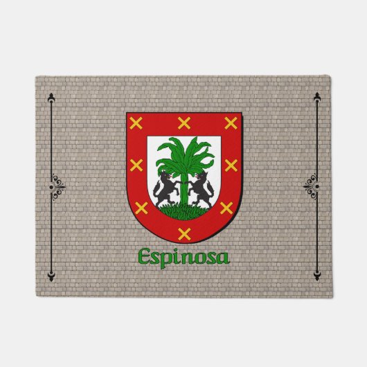 Espinosa Historisch Schild op Cobblestone Deurmat (Voorkant)