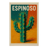 ESPINOSO - Cactus die het karakter van het program Perfect Poster (Voorkant)