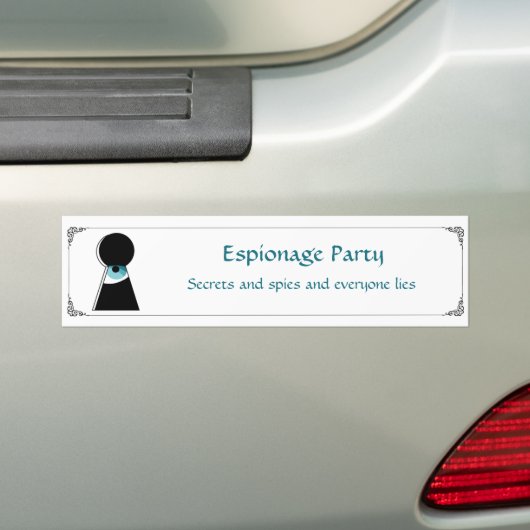 Espionage Party Sticker (Op auto)