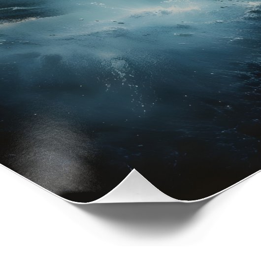 Espiral Cósmica del Océano: Paisaje Marino Surreal Perfect Poster (Hoek)