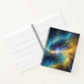 Espiral de Oro y Azul Notitieboek (Binnen)