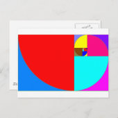 espiral fibonacci briefkaart (Voorkant / Achterkant)