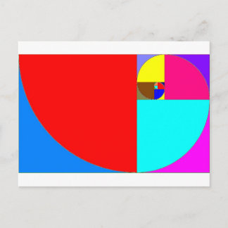 espiral fibonacci briefkaart