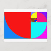 espiral fibonacci briefkaart (Voorkant)