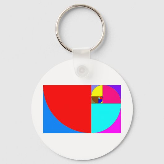 espiral fibonacci sleutelhanger (Voorkant)
