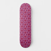 Espiral Floral Magenta Persoonlijk Skateboard (Voorkant)
