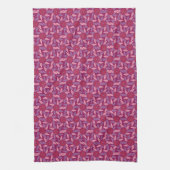 Espiral Floral Magenta Theedoek (Verticaal)