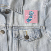 Espirito Santo Vierkante Button 5,1 Cm (In situ)