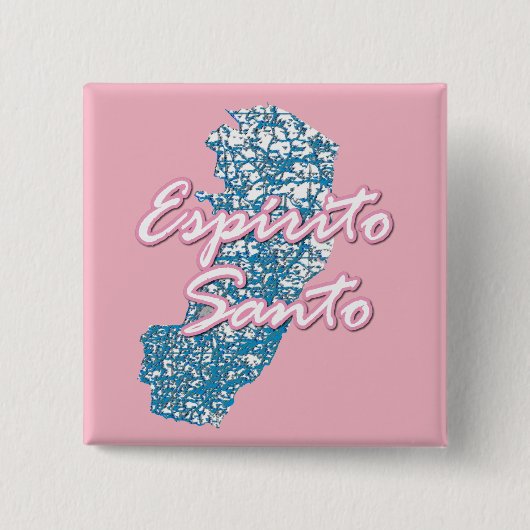 Espirito Santo Vierkante Button 5,1 Cm (Voorkant)