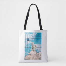 Espiritual Azul Simbólico Céu Design Inspirador Tote Bag
