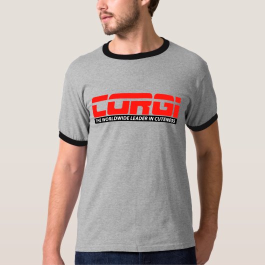 ESPN Corgi Mannen Ringer T-shirt (Voorkant)