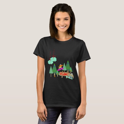 Espn X Games Aspen Snowboard Treetops T-shirt (Voorkant volledig)