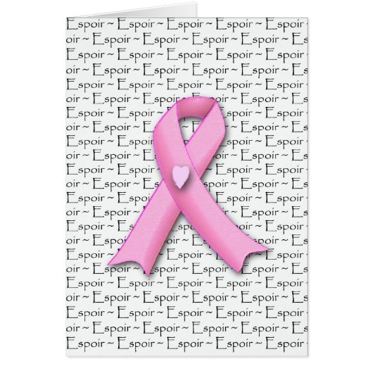 Espoir, Hope of a Breast Cancer Cure in French (Voorkant)