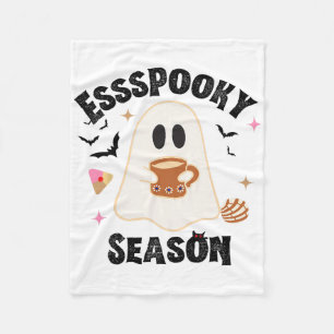 Espoky Seizoen Grappig Ghost Groovy Retro Hallowee Fleece Deken
