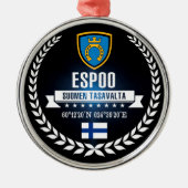 Espoo Metalen Ornament (Voorkant)