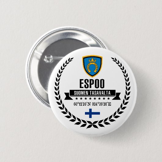 Espoo Ronde Button 5,7 Cm (Voorkant /achterkant)
