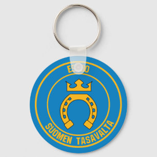 Espoo Round Emblem Sleutelhanger