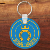 Espoo Round Emblem Sleutelhanger (Voorkant)
