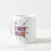 Espooky Seizoen Leuk Halloween Koffiemok (Voorkant links)