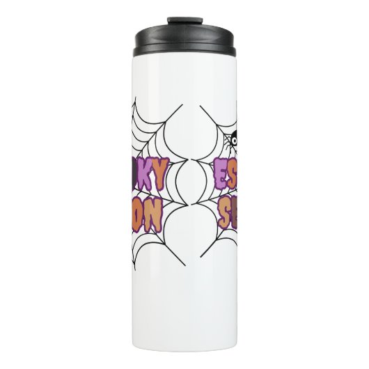 Espooky Seizoen Leuk Halloween Thermosbeker (Voorkant)