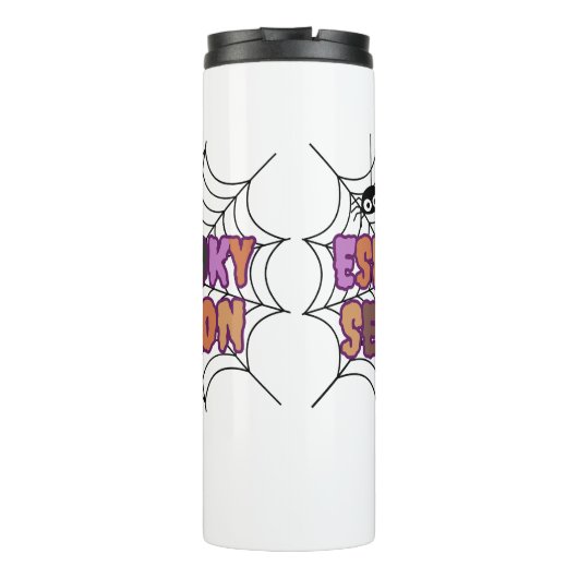 Espooky Seizoen Leuk Halloween Thermosbeker (Achterkant)