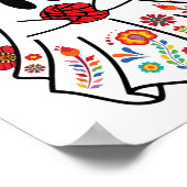 Espooky Vibes Halloween Ghost Mexicaanse Concha Sp Poster (Hoek)