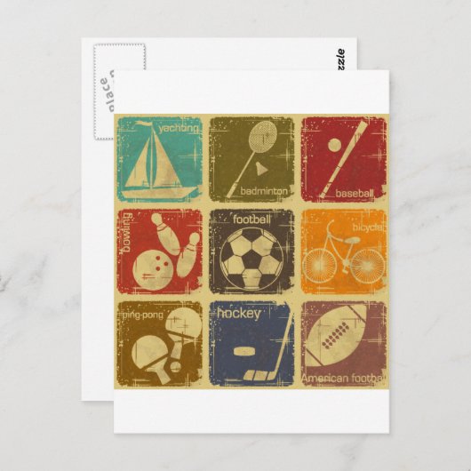 Esportes Briefkaart (Voorkant / Achterkant)