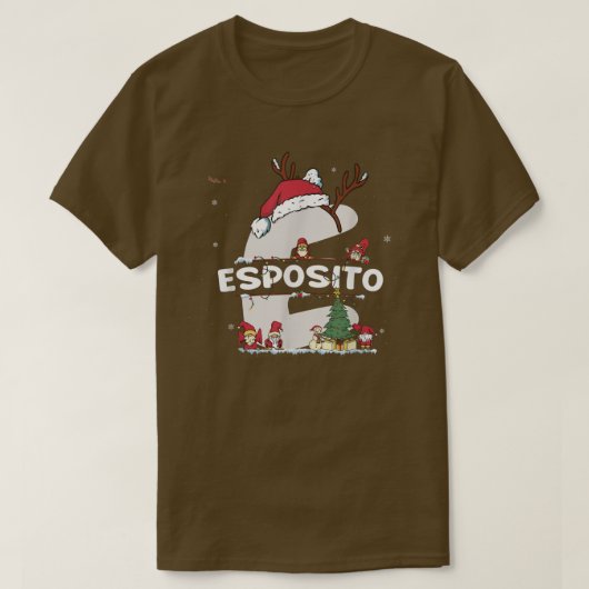 Esposito Christmas Shirt w Esposito Name for funny (Design voorkant)