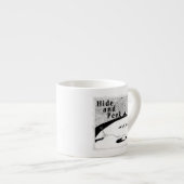 Espres voor de Huid- en Peek Hole (transparante ac Espresso Kop (Voorkant rechts)