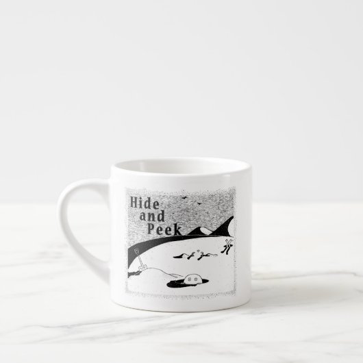 Espres voor de Huid- en Peek Hole (transparante ac Espresso Kop (Links)