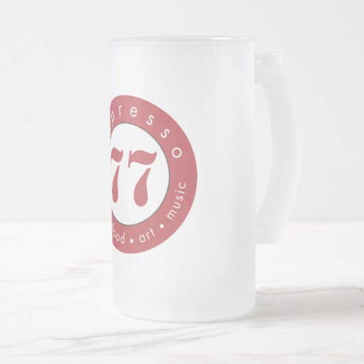 Espresso 77 matglas bierpul (Voorkant rechts)