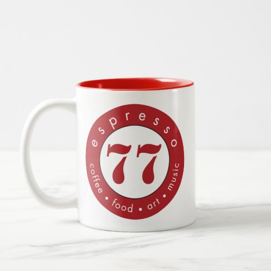 Espresso 77 tweekleurige koffiemok (Links)