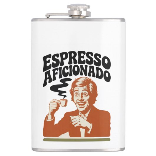 Espresso Aficionado - Cup Heupfles (Voorkant)