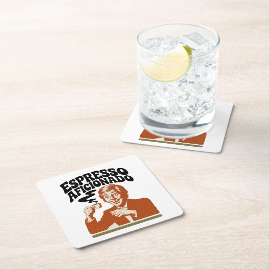 Espresso Aficionado - Java Lover Kartonnen Onderzetters (Insitu)