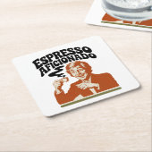 Espresso Aficionado - Java Lover Kartonnen Onderzetters (Schuin)