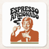 Espresso Aficionado - Java Lover Kartonnen Onderzetters (Voorkant)