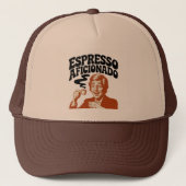 Espresso Aficionado - Java Lover Trucker Pet (Voorkant)