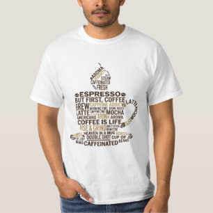 Espresso Aroma Beker Wolk T-shirt