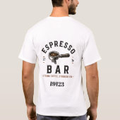 ☕ Espresso Bar Coffee Shop Personeelslogo ☕ T-shirt (Achterkant)