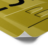 Espresso Bar | oranje lila olijfgroen Poster (Hoek)