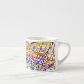 Espresso beker met kleurrijk abstract ontwerp espresso kop (Rechts)
