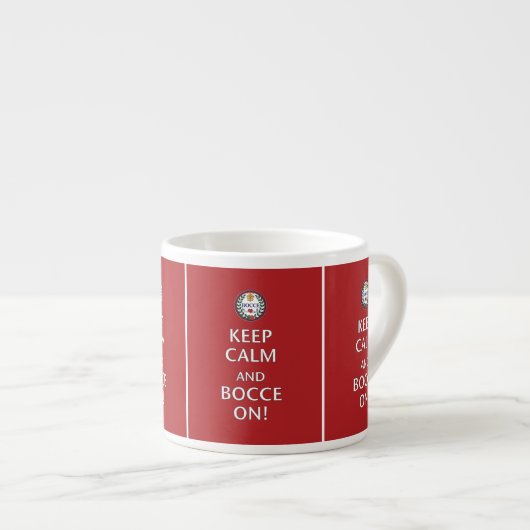 espresso bekertje "Kalm en blijf aan" Kop (Voorkant rechts)