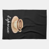 Espresso Black Kitchen Towel Theedoek (Horizontaal)
