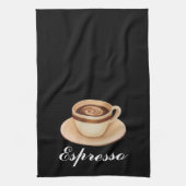Espresso Black Kitchen Towel Theedoek (Verticaal)