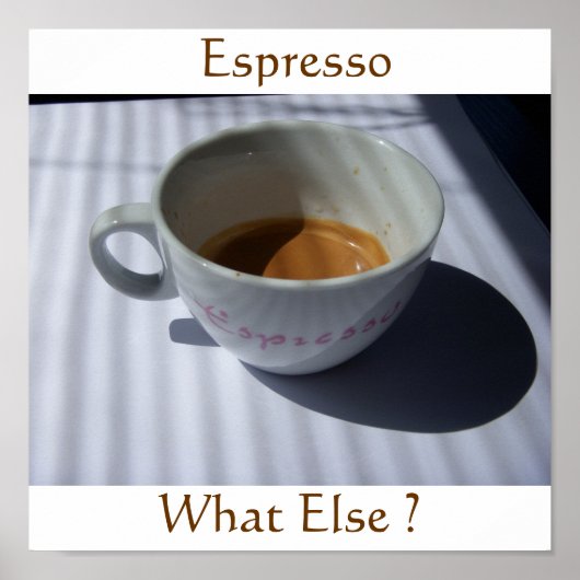Espresso Blinds Poster (Voorkant)
