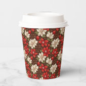 Espresso Bloom Papieren Bekers (Achterkant)