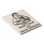 Espresso Boeddha Schrijven Notitieblok (Schuin)