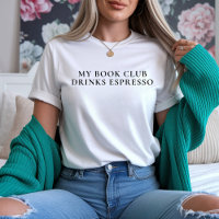Espresso & Boeken T-shirt, Cadeau voor Boekenwurme