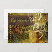 Espresso Briefkaart (Voorkant / Achterkant)