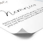 Espresso Bruiloftsfeest Herinneringen met de bruid Poster (Hoek)